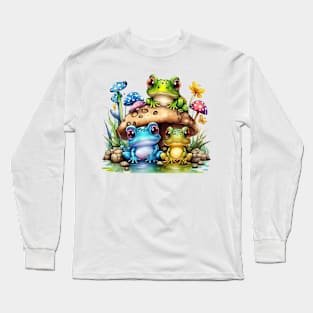 Frogs Composition #1 Long Sleeve T-Shirt